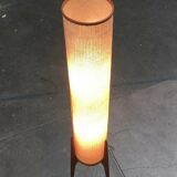 Mid-century tripod rocket floor lamp in teak, 1960s.