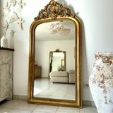 Antique Louis-Philippe mirror with pediment