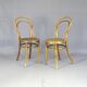 2 Bistro chairs with wooden seats, circa 1890 by Joseph Hofmann, Austria