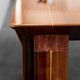 Table en bois et métal 1970 vintage modernisme