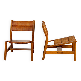 Pair of “Week-end” armchairs by Pierre Gauthier-Delaye, 1957