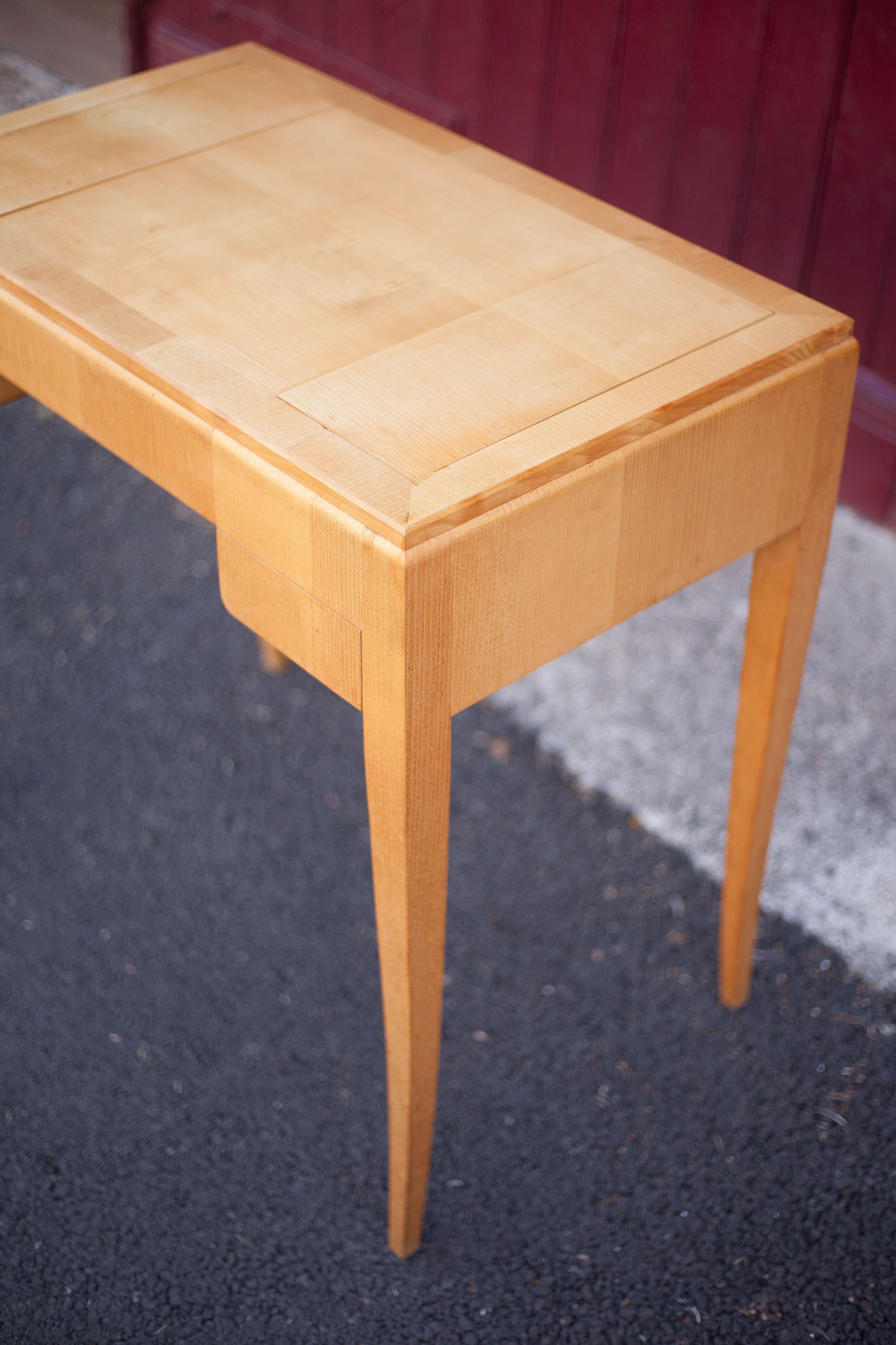 Wood desk, wood console