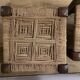 3 wooden and rope charpoy stools