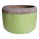 Grey and green terracotta cache-pot. Italian manufacturing.