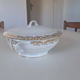 ADP ROYAL soup tureen gilded with gold Limoges porcelain