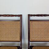 Set of 5 caned chairs