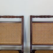 Set of 5 caned chairs