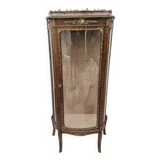 Louis XV style curved display case