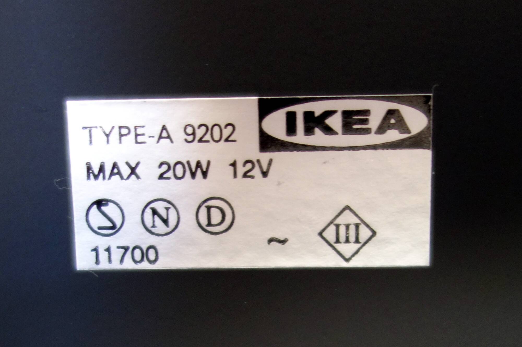 Lampe post-moderne "Rapid" Ikea Halogène années 1990