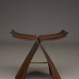 Tabouret papillon en contreplaqué par Sori Yanagi pour Tendo Mokko, années 1970