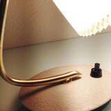 Bedside lamp with pleated day blinds, vintage 60