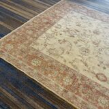 Vintage Large Pastel Carpet with Flowers