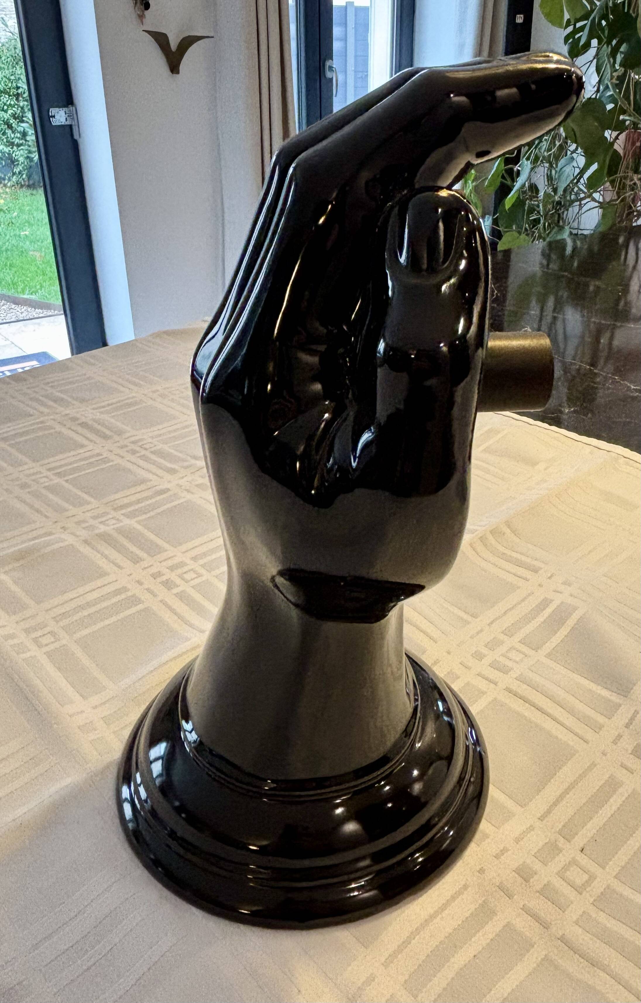 Pair of handmade ceramic wall sconces