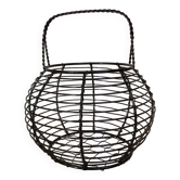 Panier à œufs métal noir