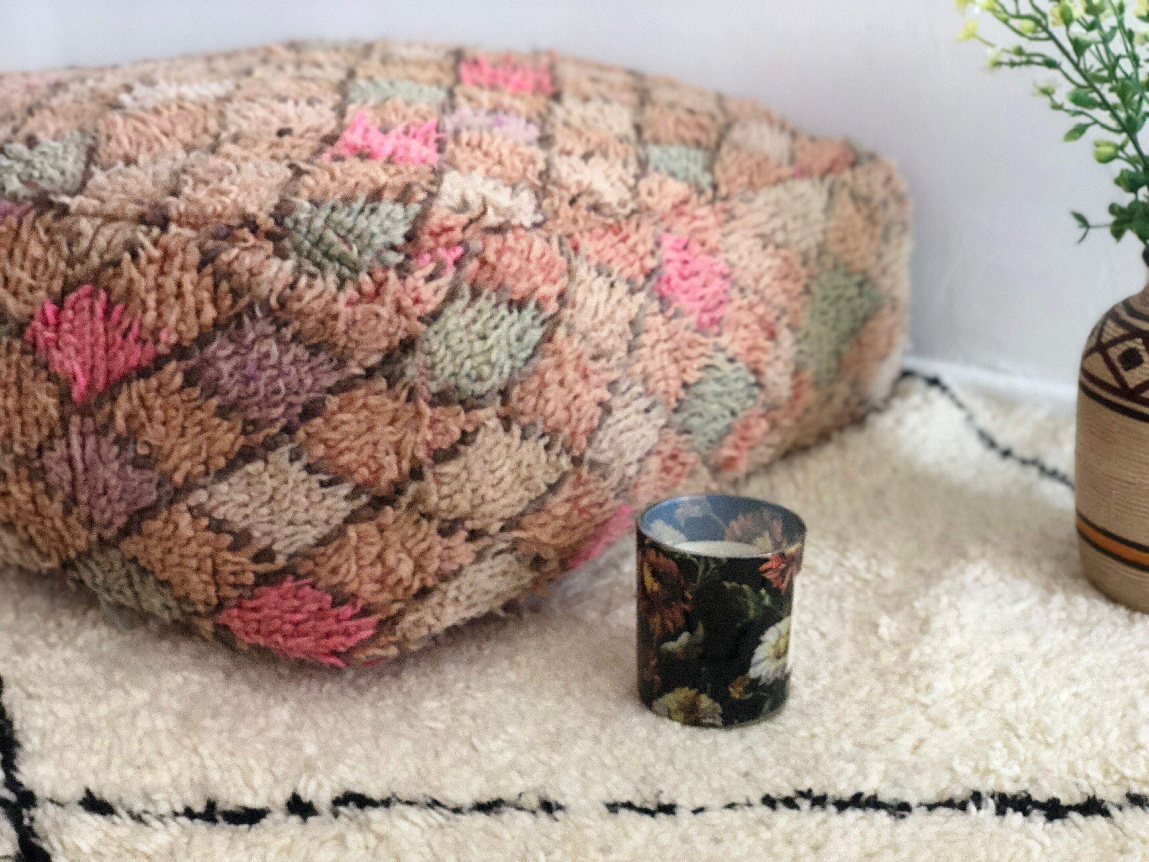 Pouf berbère marocain "Boujaad"
