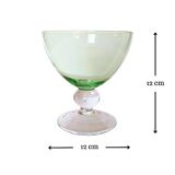 Coupes en verre coloré - lot de 6