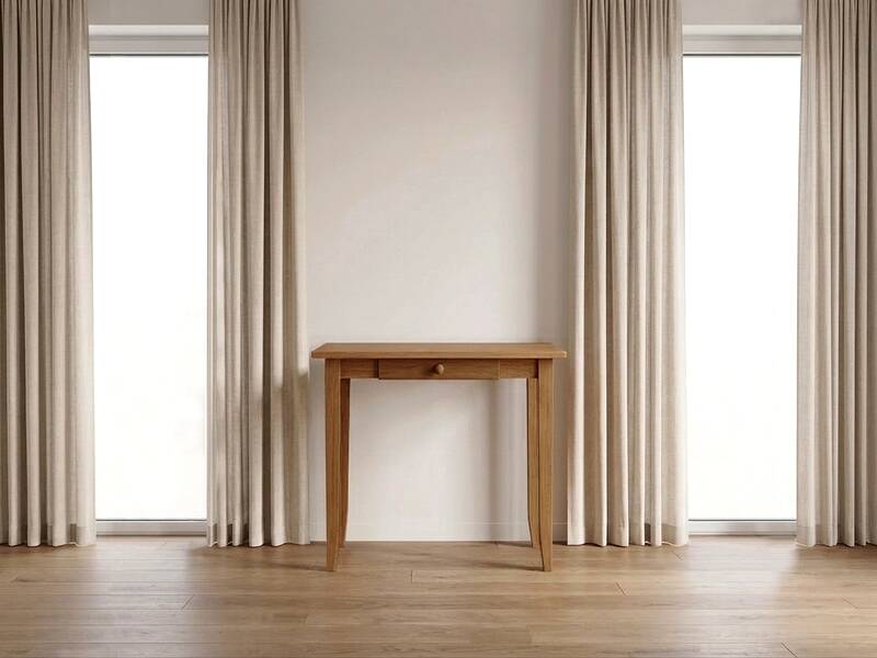 Console, vintage design side table from the 1980s in beech.