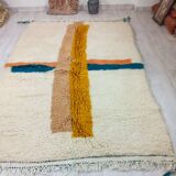 Berber bohemian handmade wool rug 250 X 150 CM
