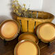 Dessert plates in stoneware, Bidonviller France