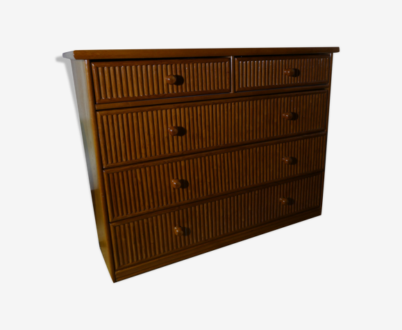 Rattan chest of drawers