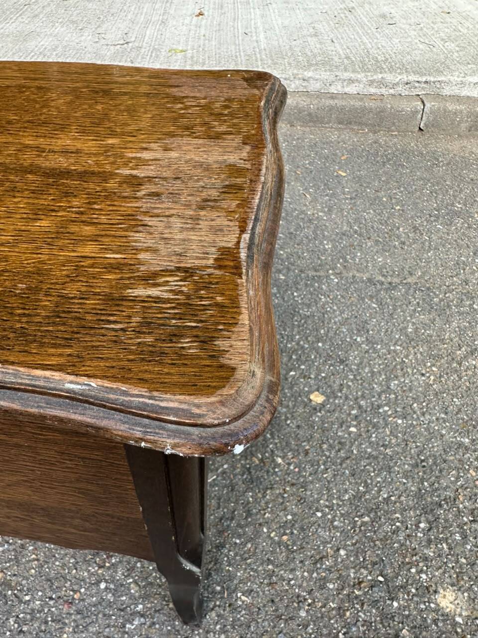 Nightstand - work table - wooden sewing box in Louis XV style 197