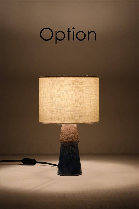 Mid-century Michael Andersen studio ceramic table lamp / handmade / Danish modern design / 1960s
