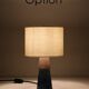 Mid-century Michael Andersen studio ceramic table lamp / handmade / Danish modern design / 1960s