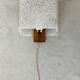 Scandinavian wall lamp teak and perspex - 1960