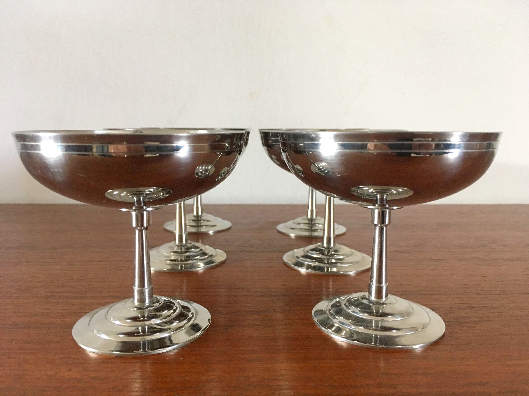 6 vintage Letang Remy ice cream cups