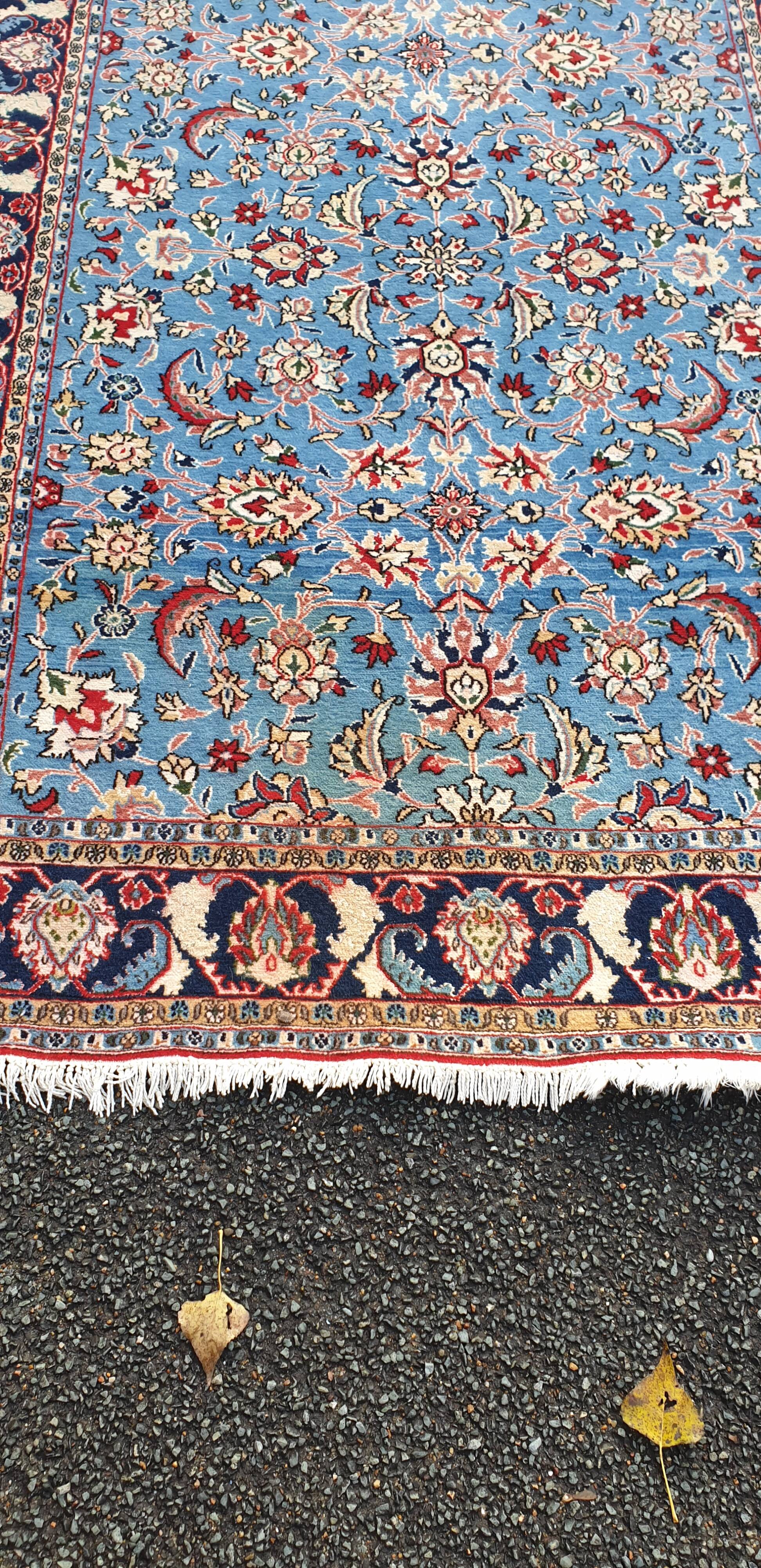 Royal blue oriental rug