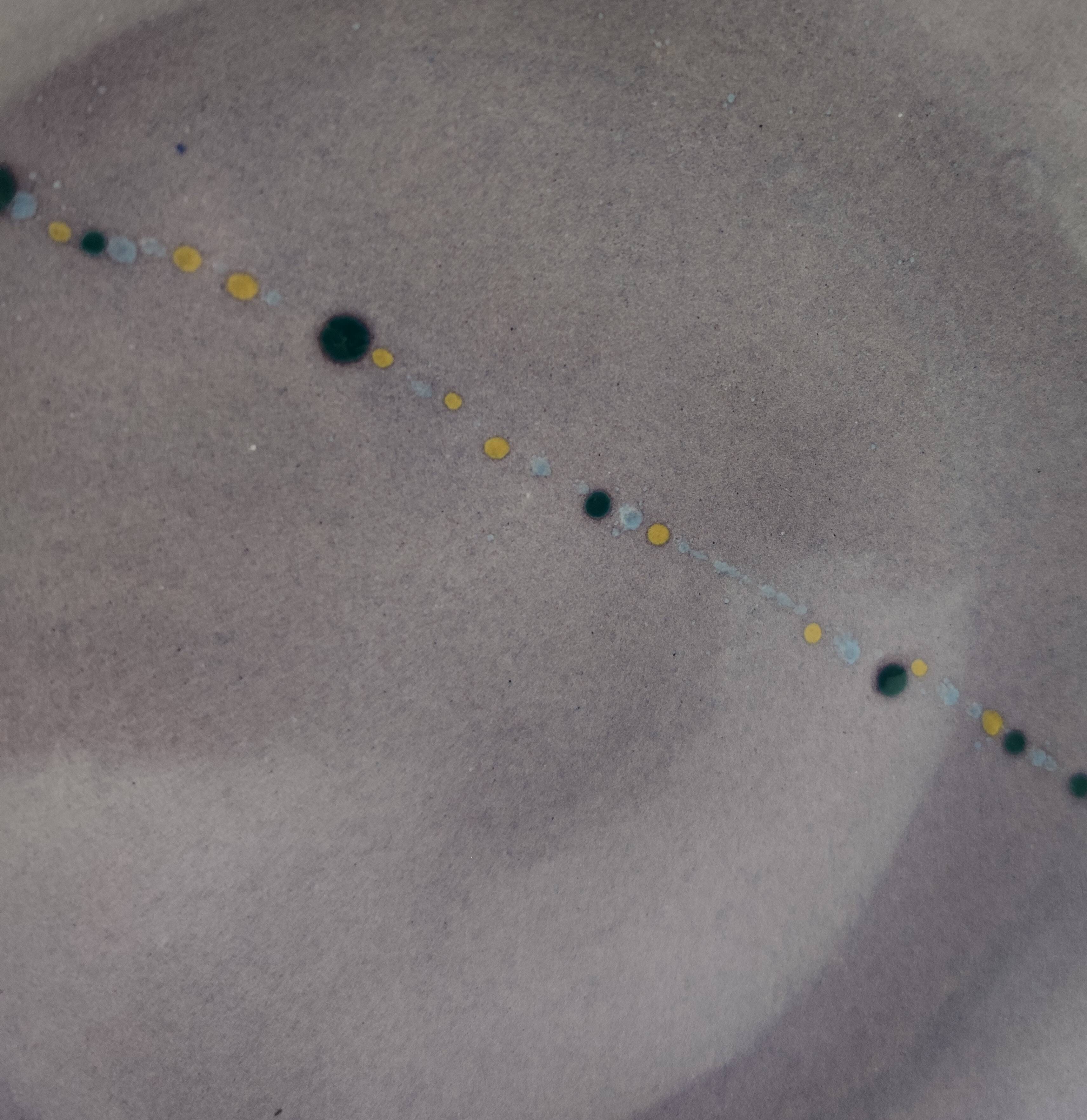 Set of Four Turquoise Earthenware Vide-Poche / Decorative Plates by Albisol