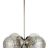 Vintage Cut Glass Chandelier from Kamenický Šenov, 1960s