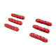 Knife holders in red slurry twist pattern