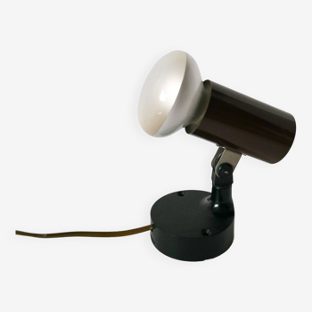 Lampe spot en plastique et métal noir, 1970