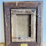 Oil painting on canvas depicting ancient ruins