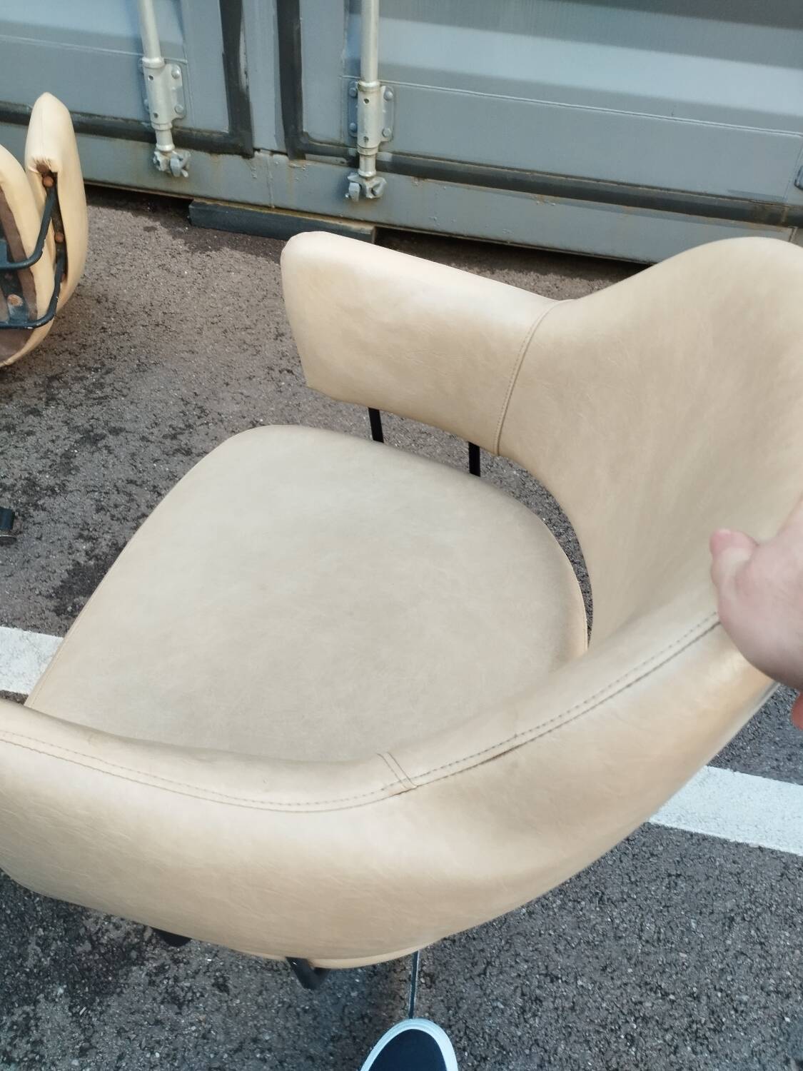 Pair of vintage antique armchairs