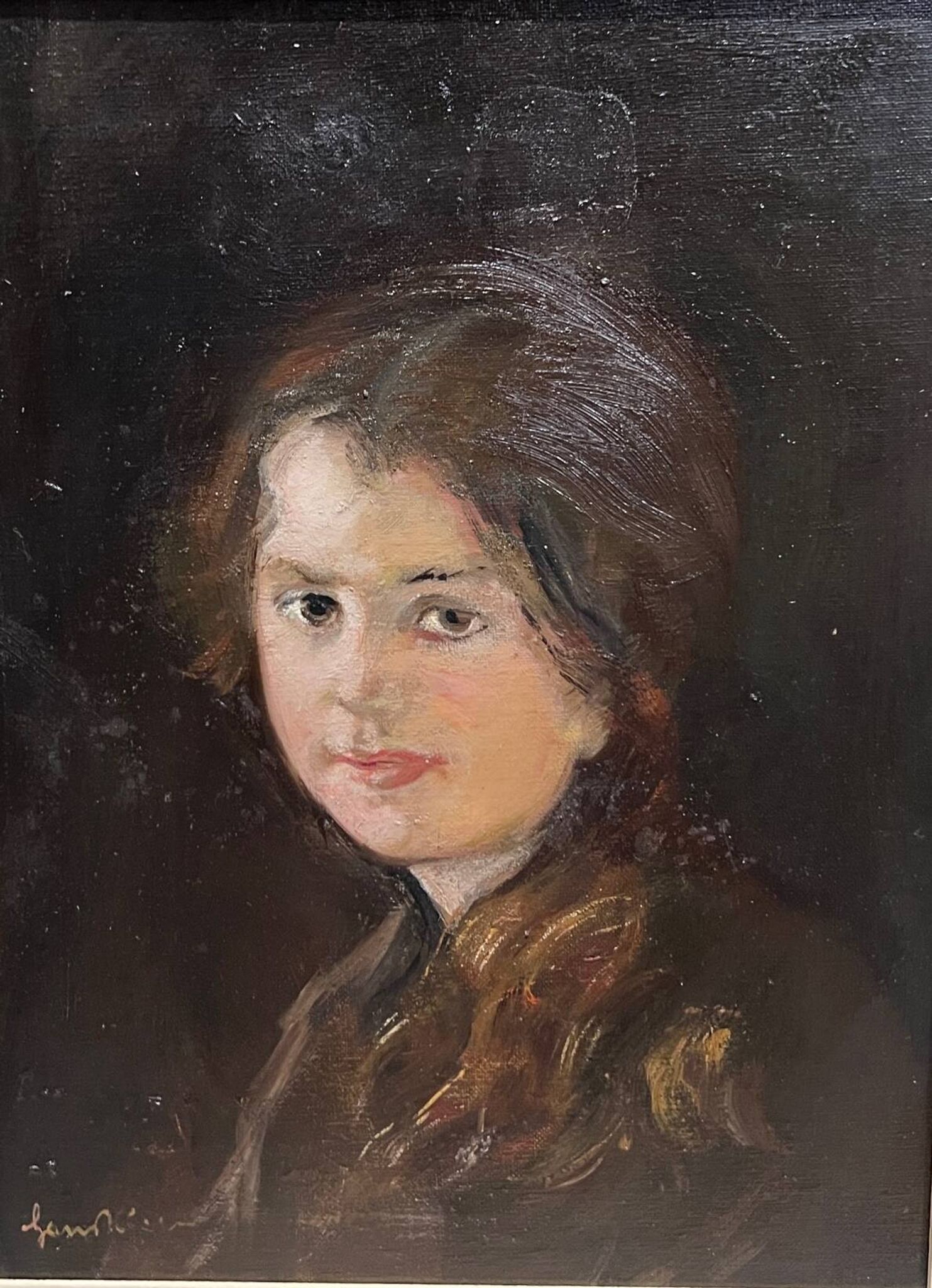 Hans Klein (1891 – November 18, 1944). “Portrait of a young girl”.