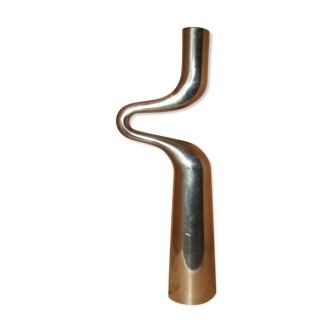 Design polished aluminum candlesticks