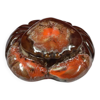 Zoomorphic box, trinket dish, candy dish, Vallauris, 13.5 x 12 x 7 cm