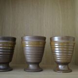 Set of 3 marsh sandstone cups