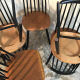 Set of 8 Scandinavian vintage Tapiovaara chairs