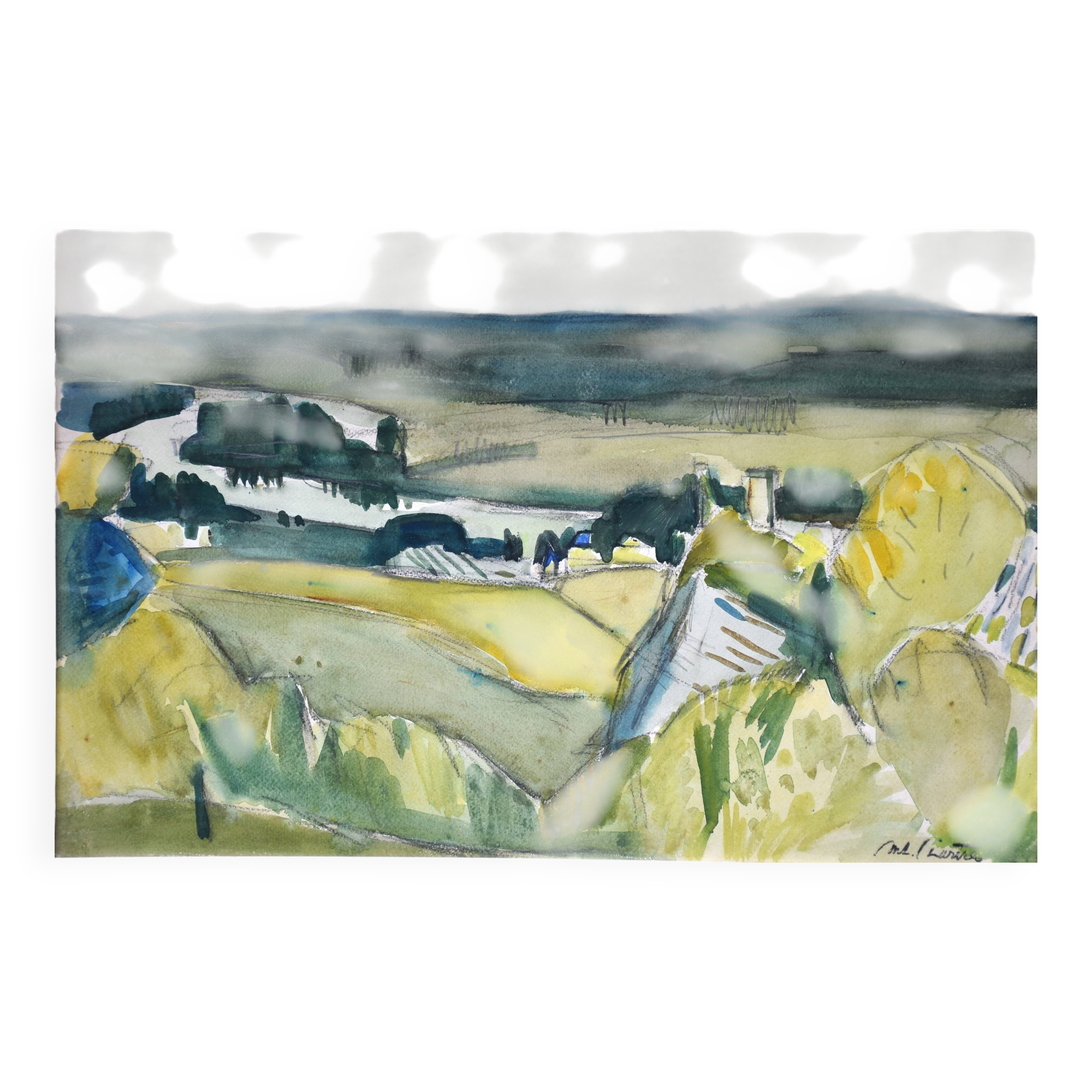 Antoine Chartres, Rhone Landscape (circa 1935)