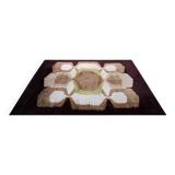 Tapis space age des années 1970 en laine. fabriqué en italie