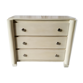 Patinated Art Deco chest of drawers