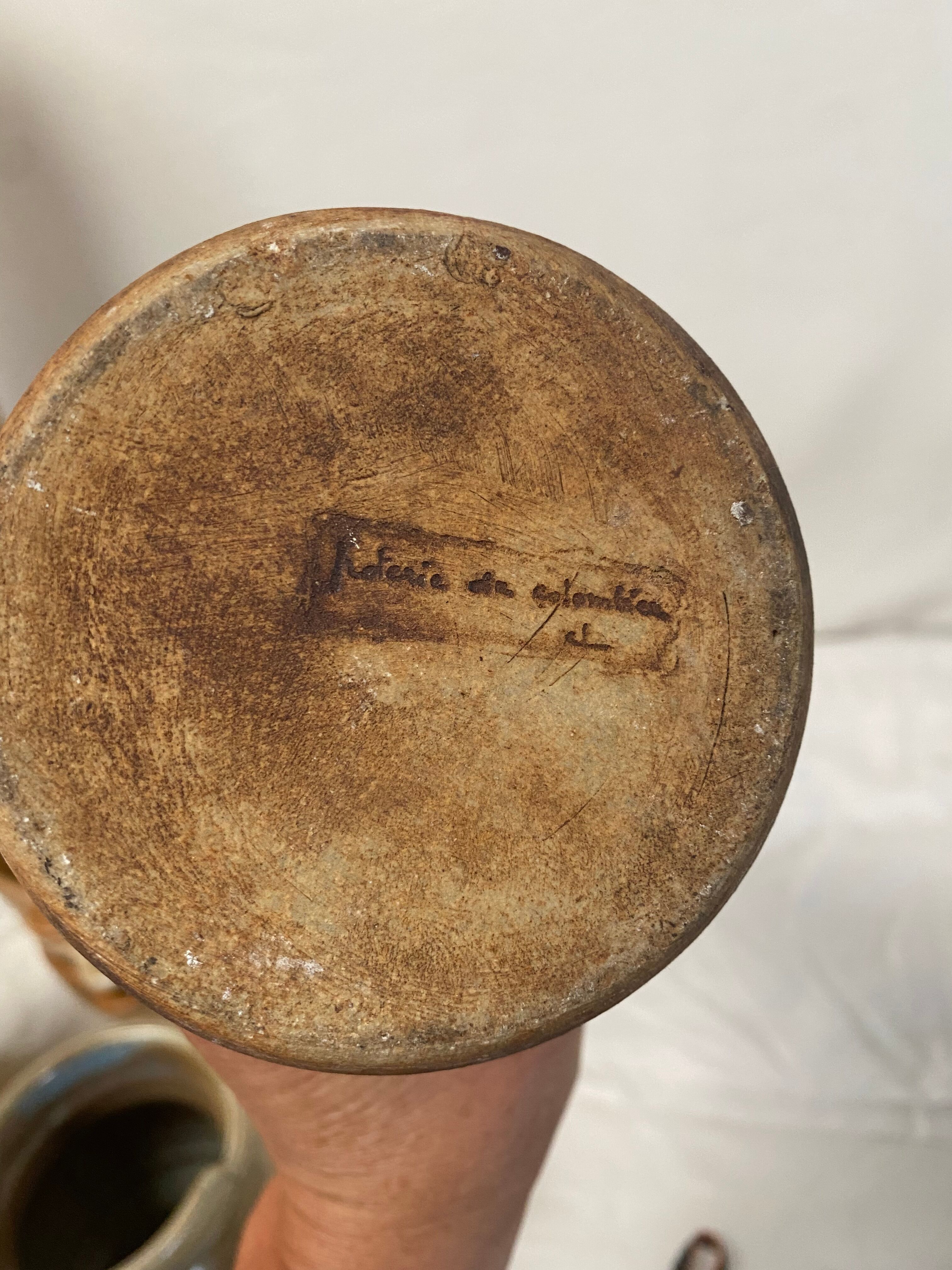 Sandstone vase pottery of the dovecote