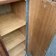 Mid-century art-deco library display case vintage 1950 burl walnut