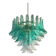 Mid-Century Modern Style Green-Wather “Sella” Petali Chandelier in Mazzega