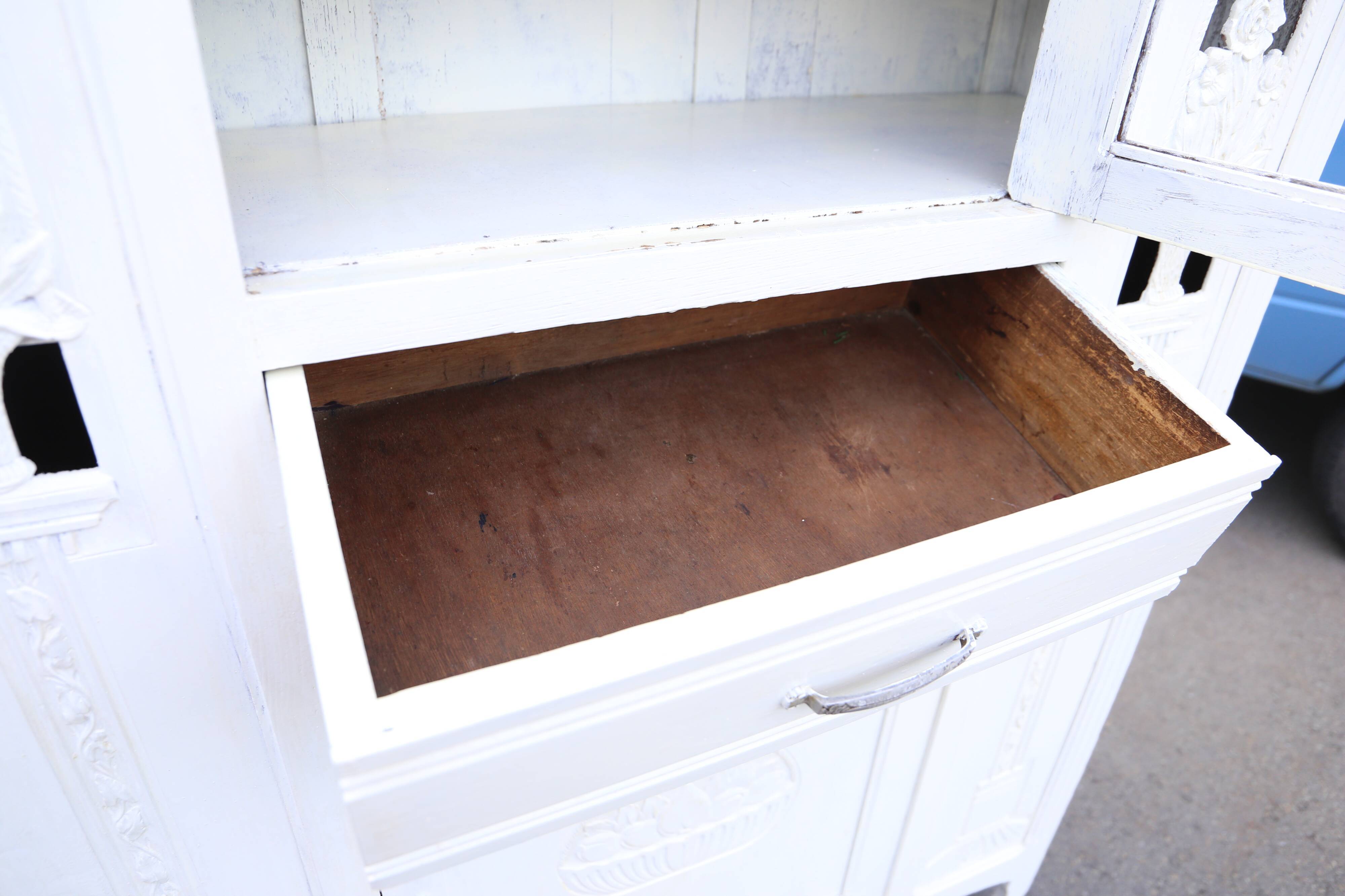 Pretty painted wooden wardrobe
