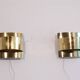 Pair of brass wall lights by Peter Celsing 1970