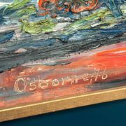 Original Swedish Oil On Canvas – “Stillben” By Osborne – Dated 1976 – Vintage & Framed – 68 × 48 Cm (26.8" × 18.9")